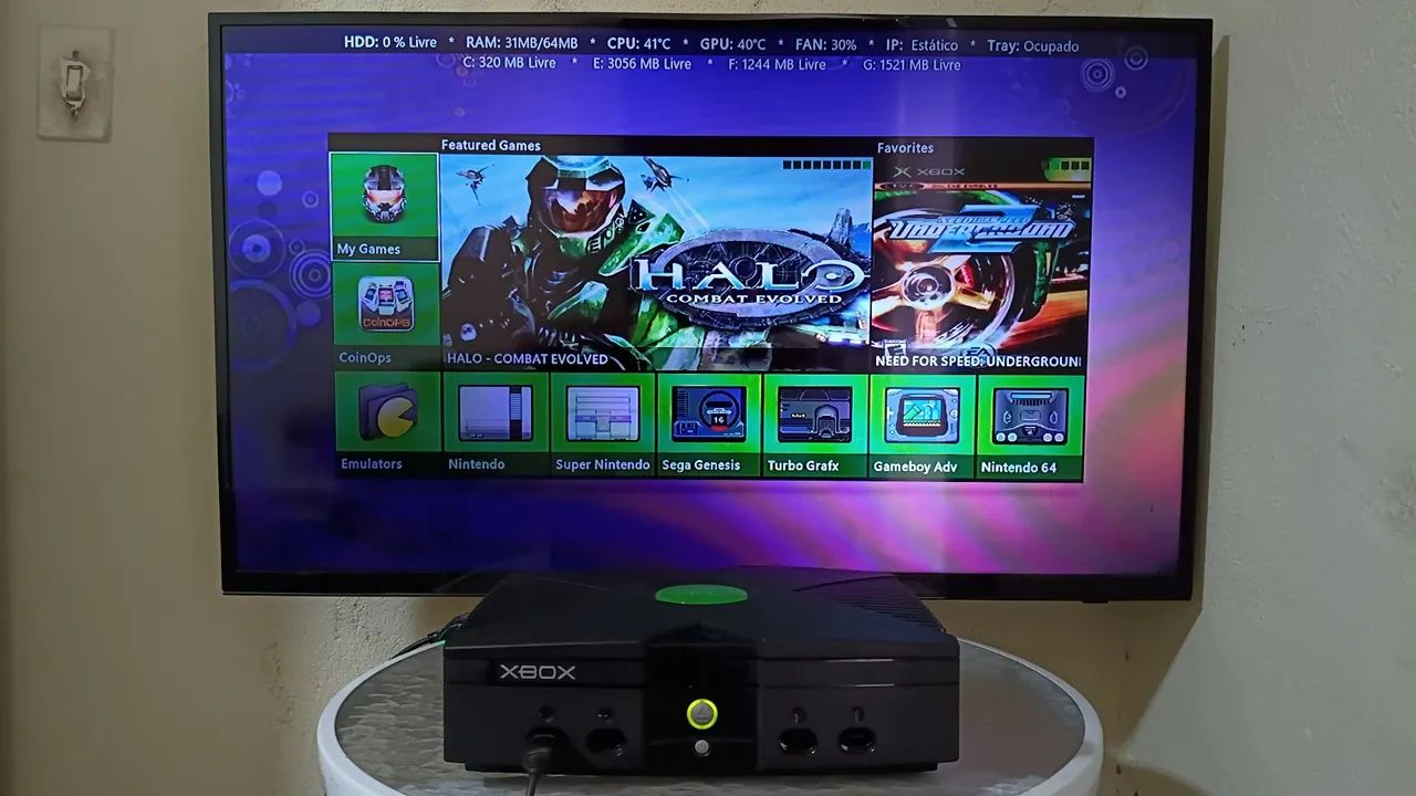 Console Xbox Clássico com HD de 2TB