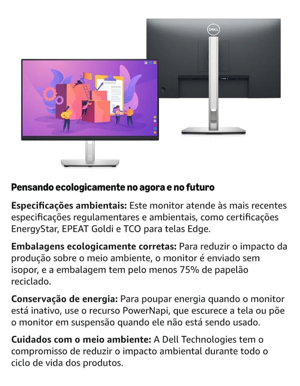 Monitor Dell P2422H de 23,8 polegadas. - Foto 3