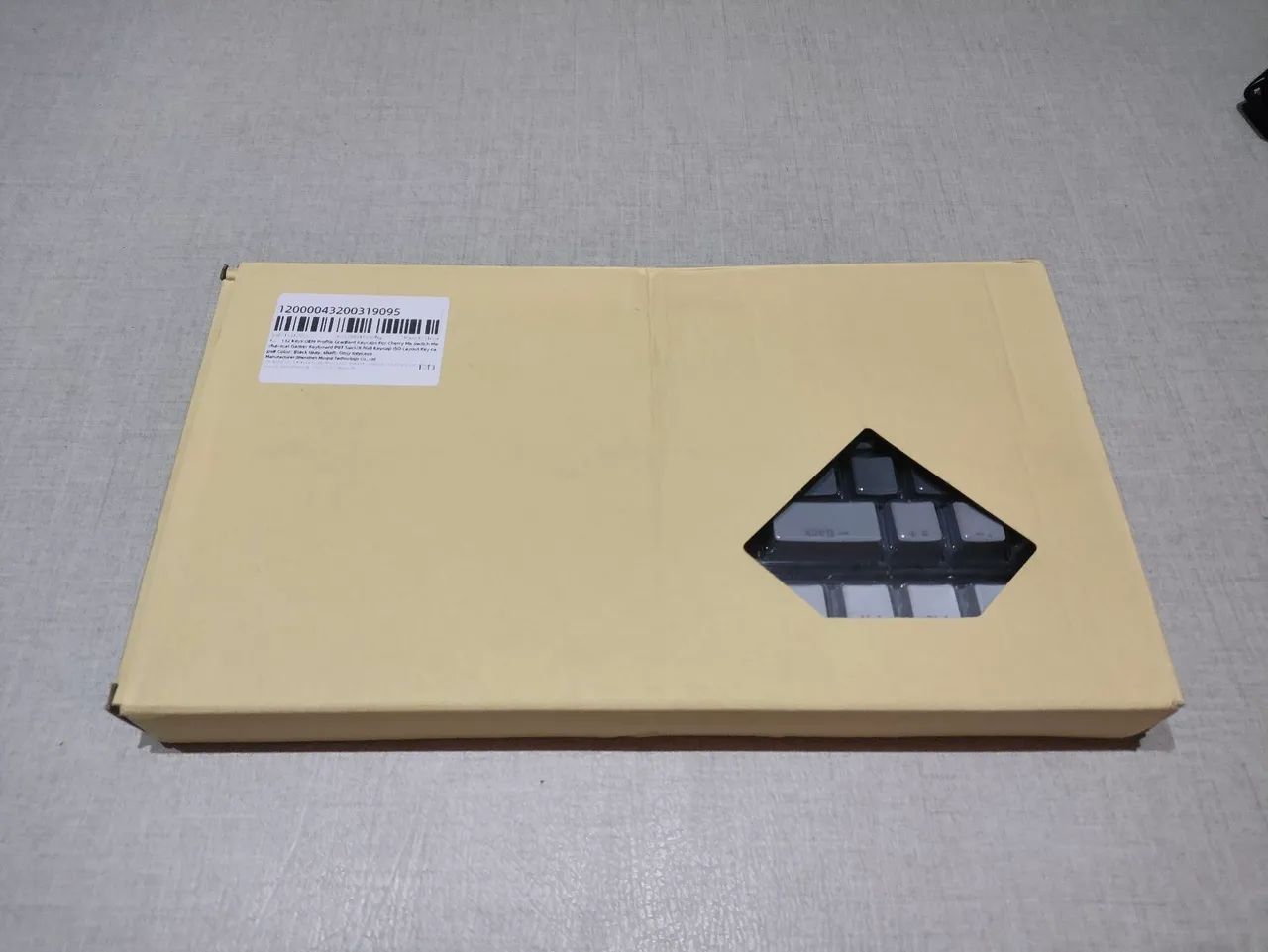 Keycaps em pbt double shot degradê cinza