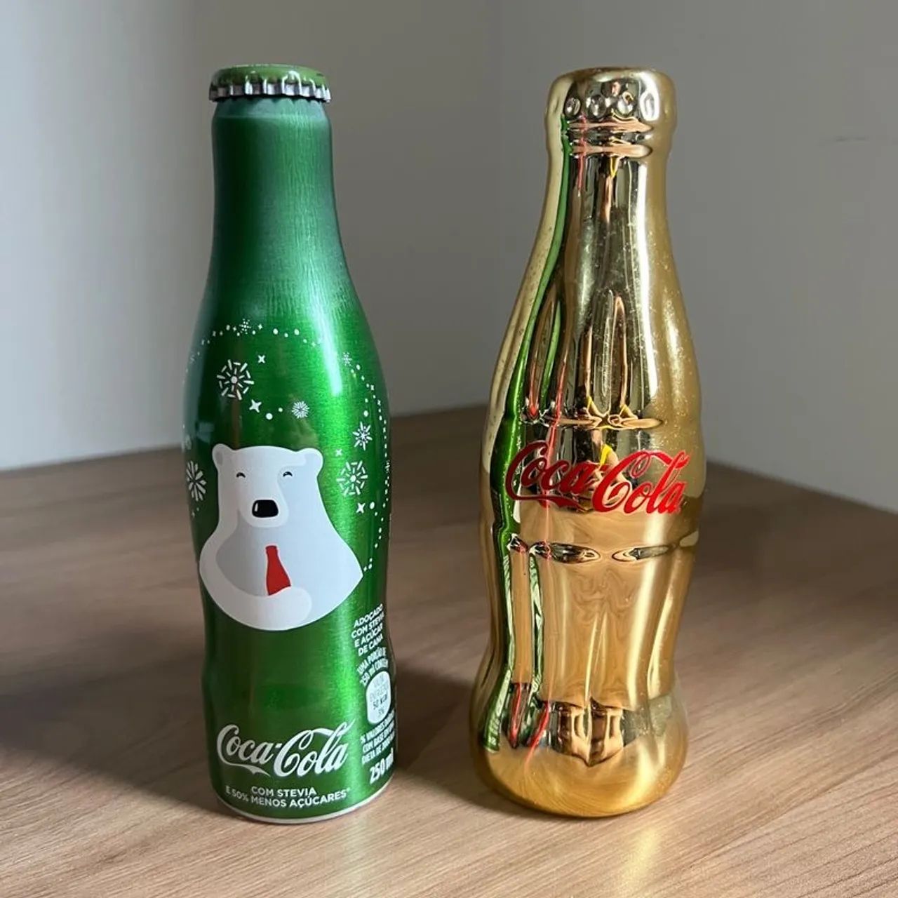garrafa coca-cola edição natal 2016 + garrafa coca-cola decorativa urban