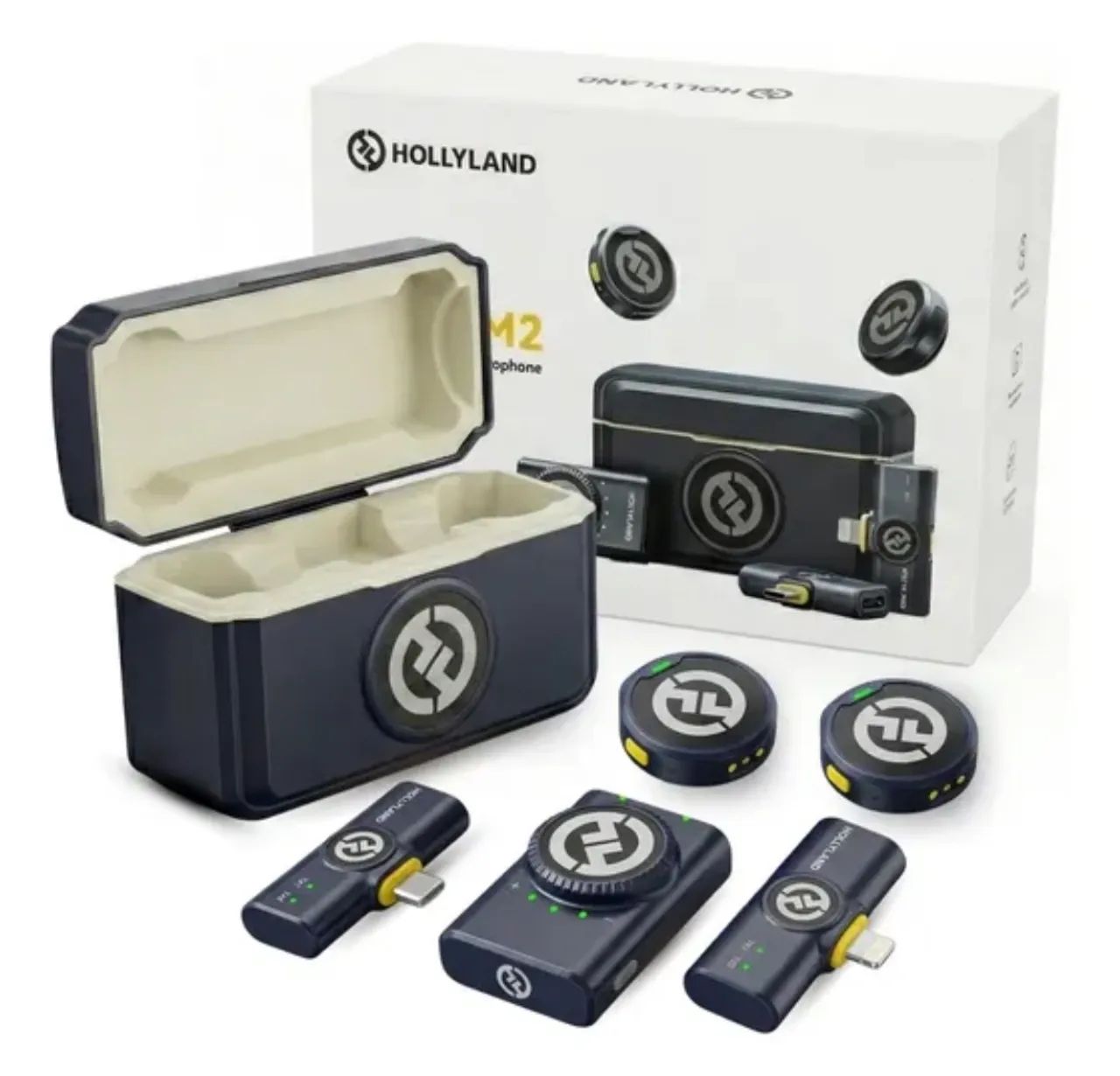 Microfone Hollylandy Lark M2 combo (LACRADO) - Microfones e