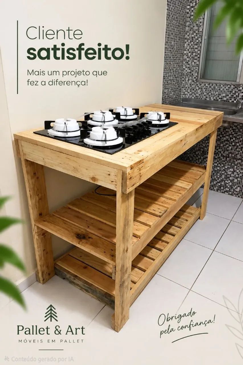 Balcão de cooktop 