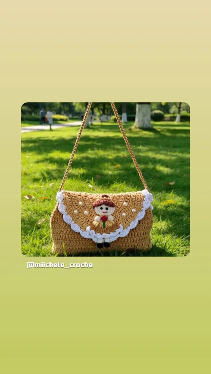 Bolsas Princesas crochê  - Foto 3