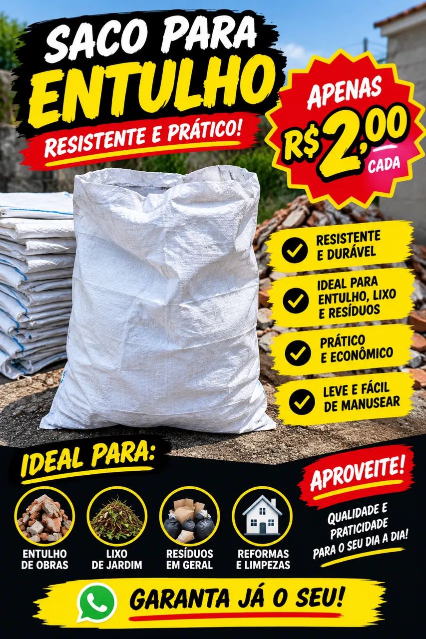 Saco para entulho 