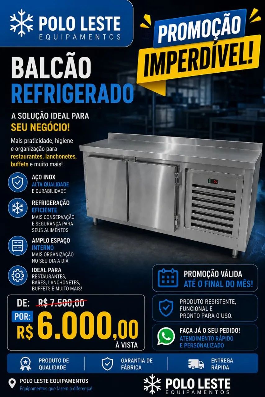 Balcão refrigerado 