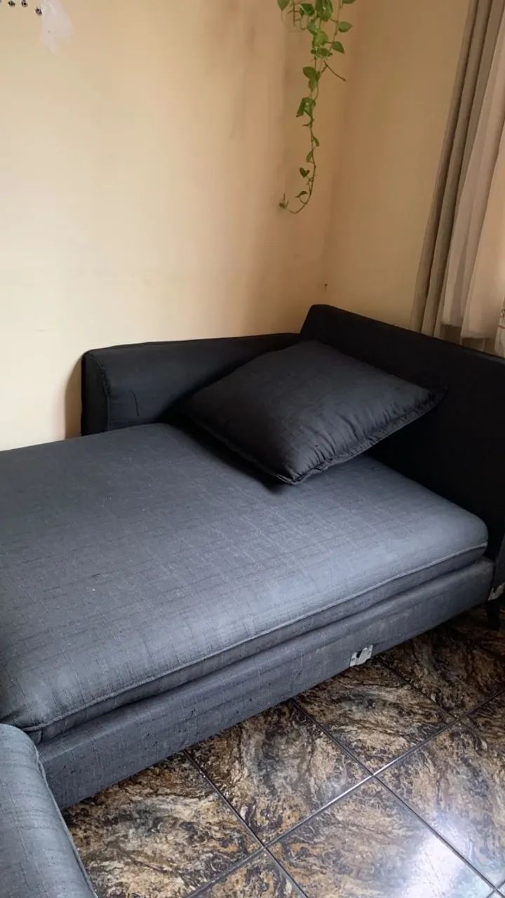 Sofá modular 3 módulos com chaise - 2,91m - R$ 1.200 - Foto 2