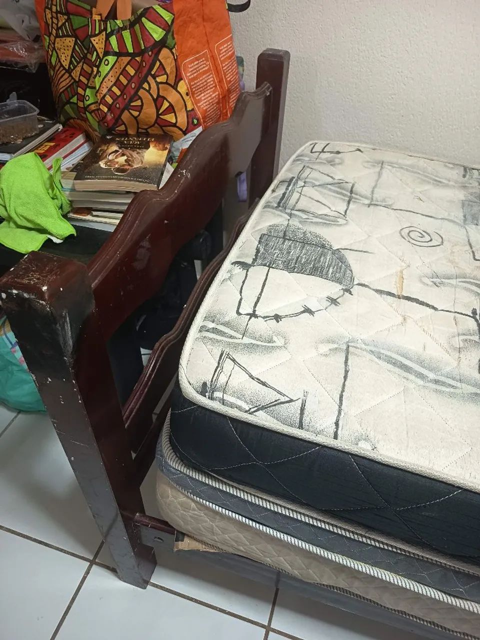 Cama de solteiro madeira boa - Foto 3