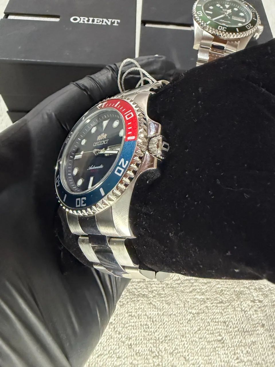 Orient azul automático seminovo com garantia de fábrica  - Foto 2