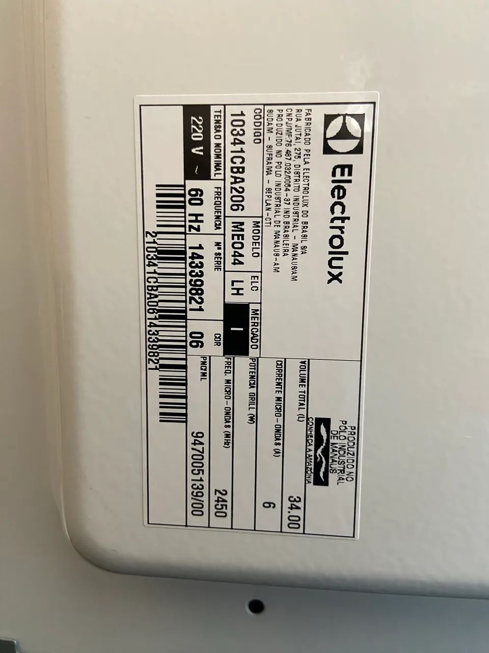 Microondas branco excelente. 220v - Foto 3