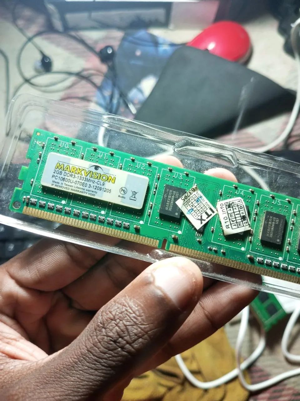 Memória ram ddr3 2gb