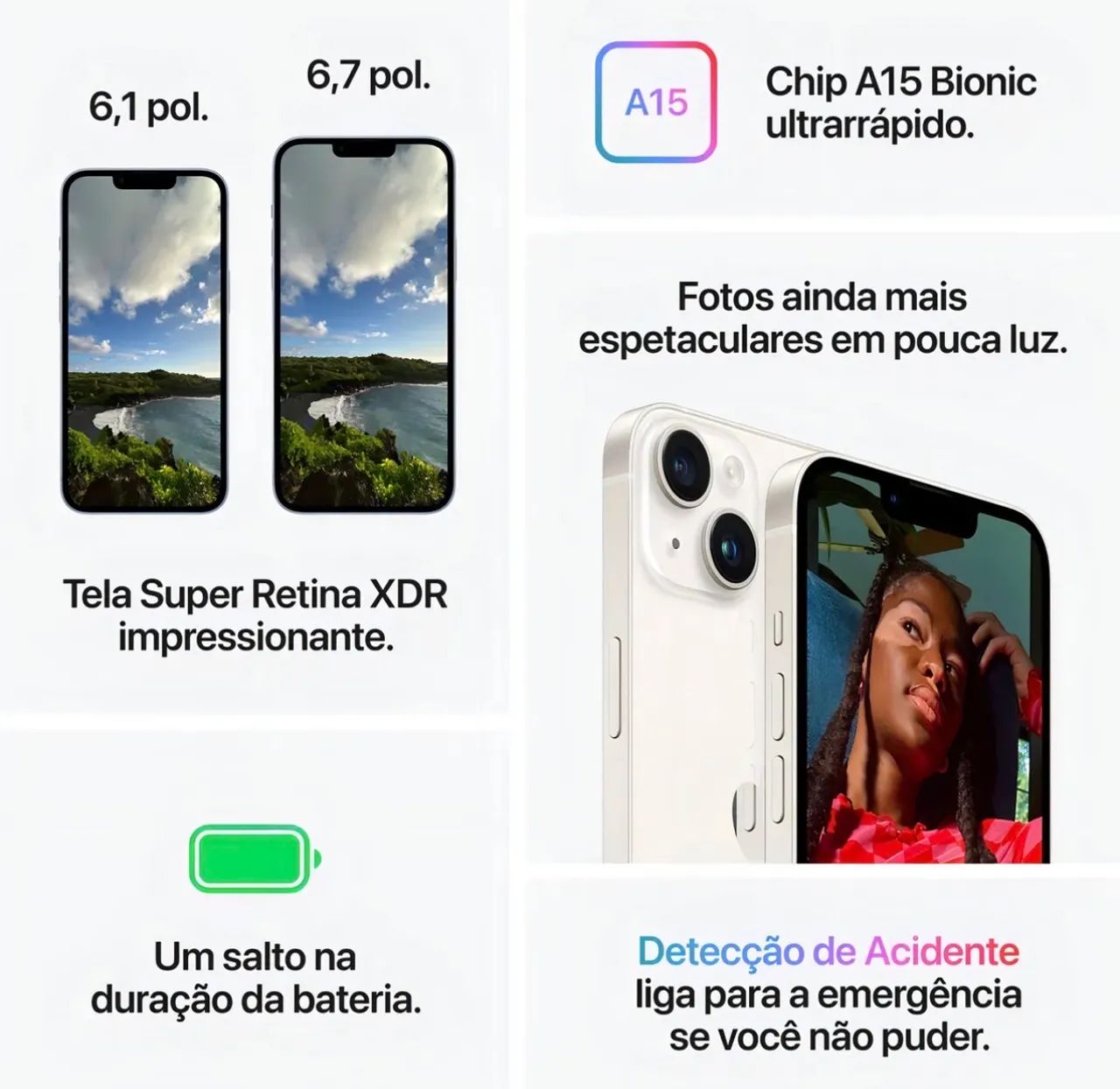 iPhone 14 128gb branco novo  - Foto 3