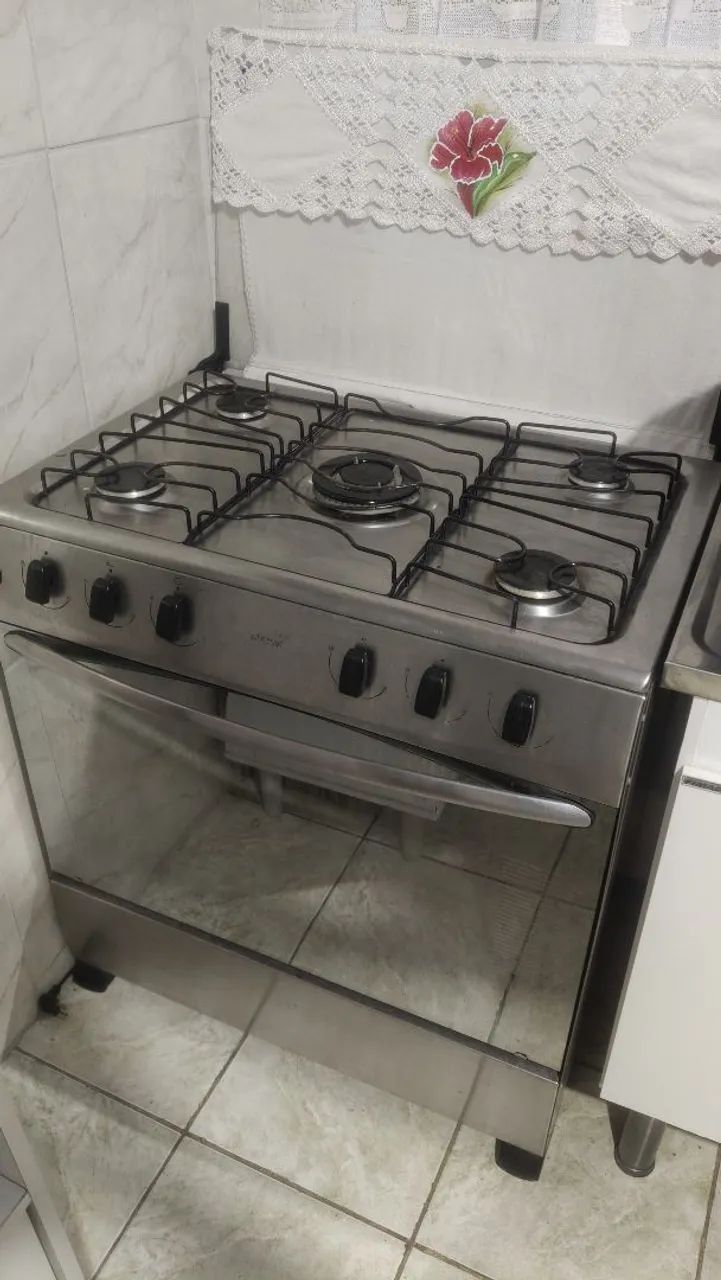 Fogão 5 Bocas Inox
