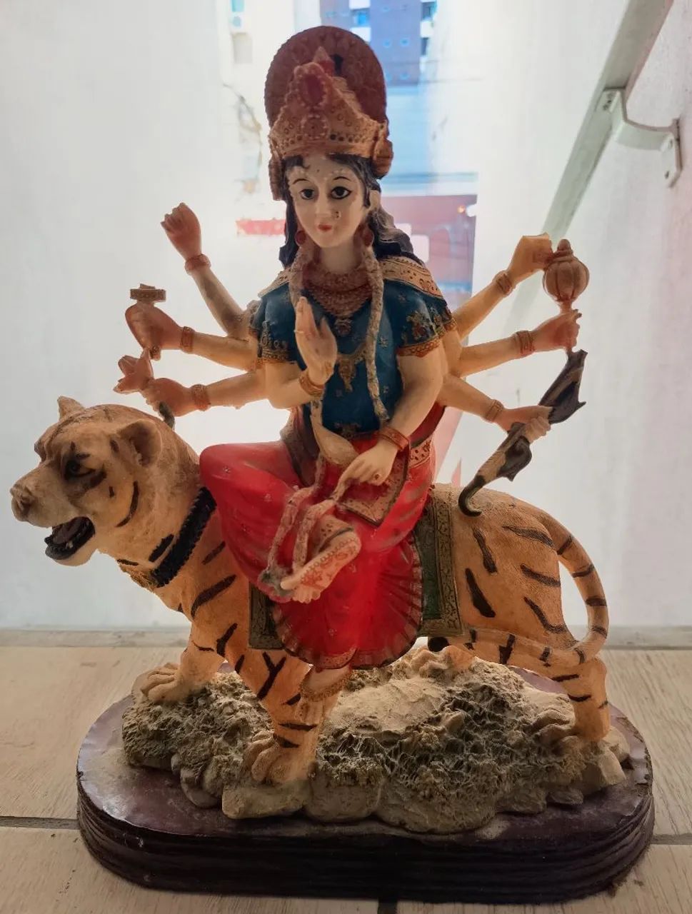 Índia Escultura Durga  - Foto 3