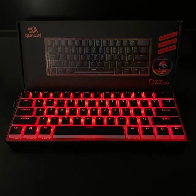 Teclado Redragon Fizz + Keycaps Pudim