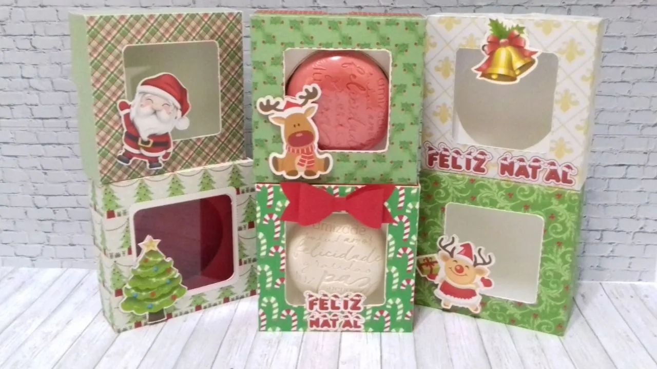 Caixas sabonete natal!