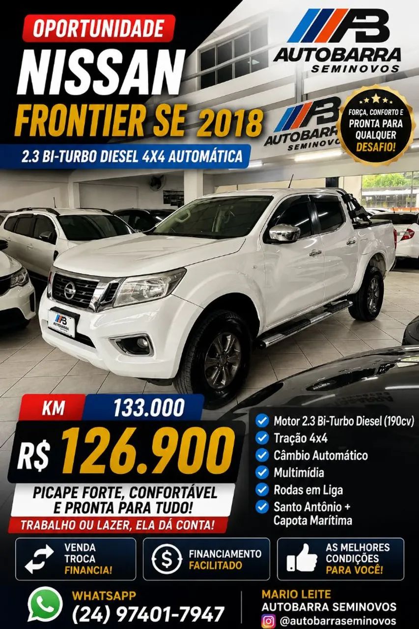 Nissan Frontier Frontier SE CD 4x4 2.3 Bi-TB Diesel Aut. 2018