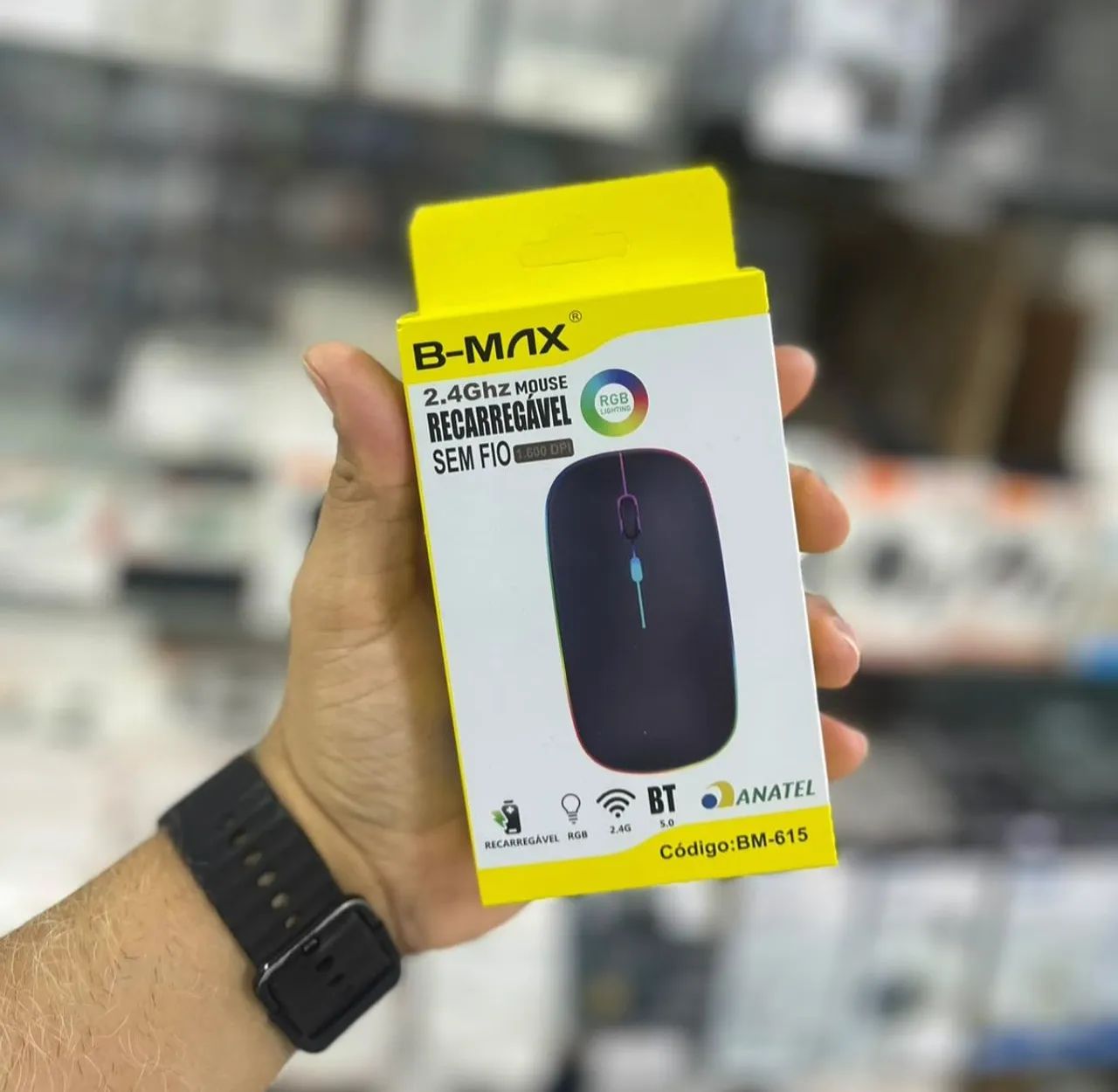 Mouse Sem Fio Bluethooth & USB (SOMOS LOJA)
