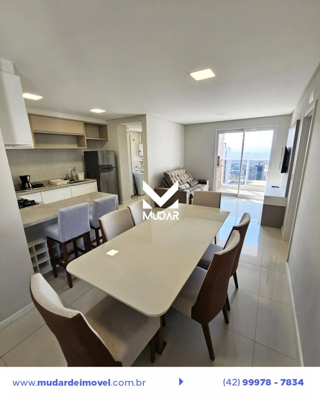 Apartamento novo e mobiliado 3 quartos sendo 1 suíte Edifício Pablo Vilaró - Foto 5