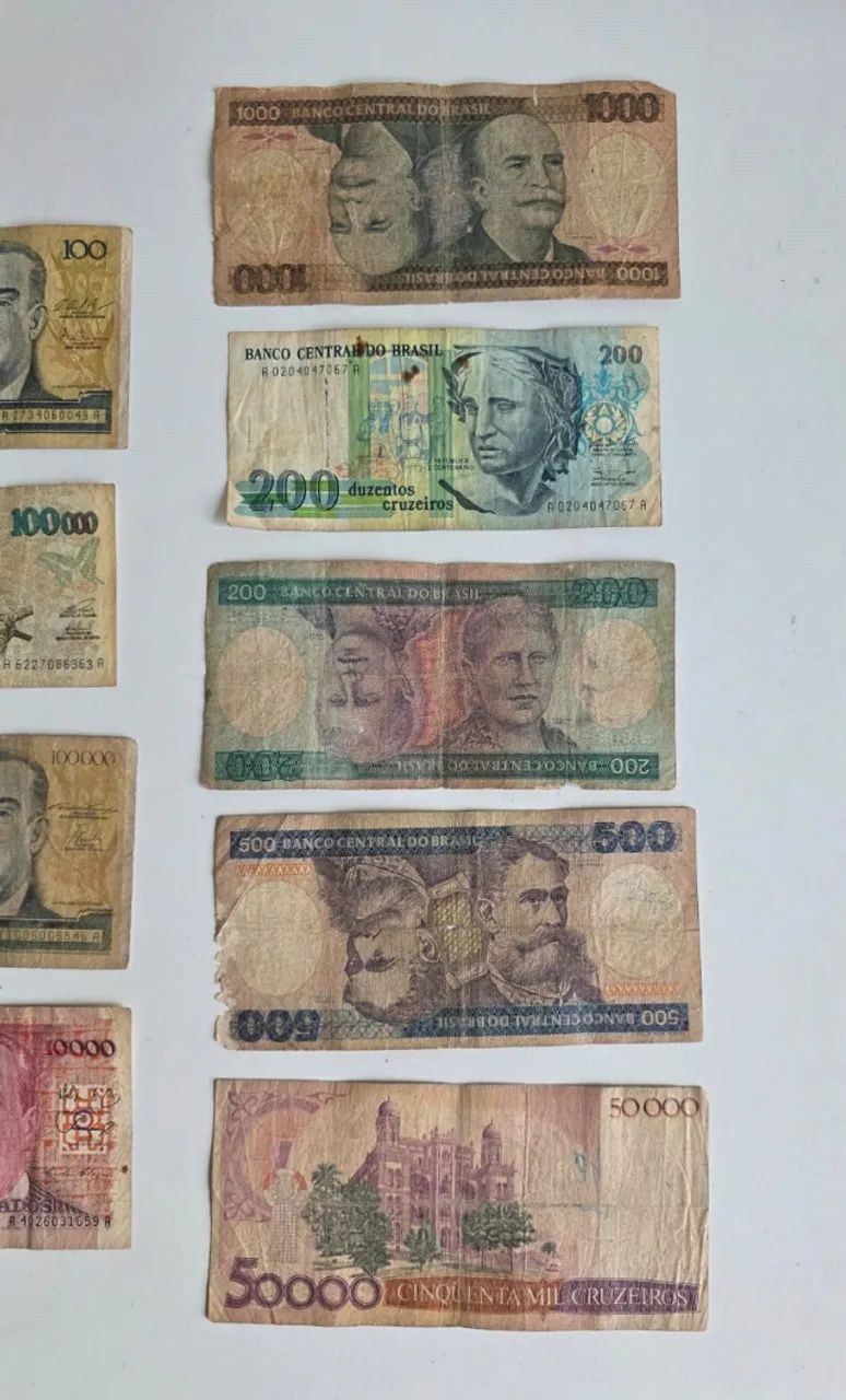 Coleção 14 cédulas antigas do Brasil - diversas épocas - Foto 3