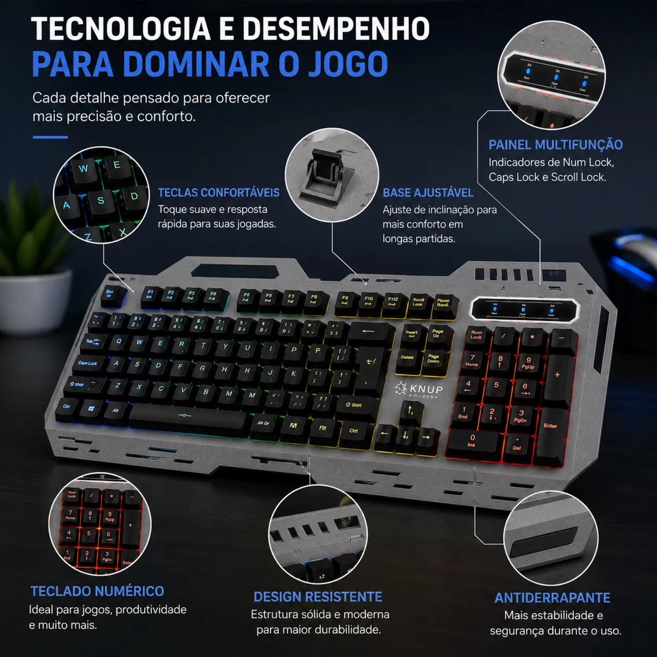 Teclado e mouse gamer  - Foto 5