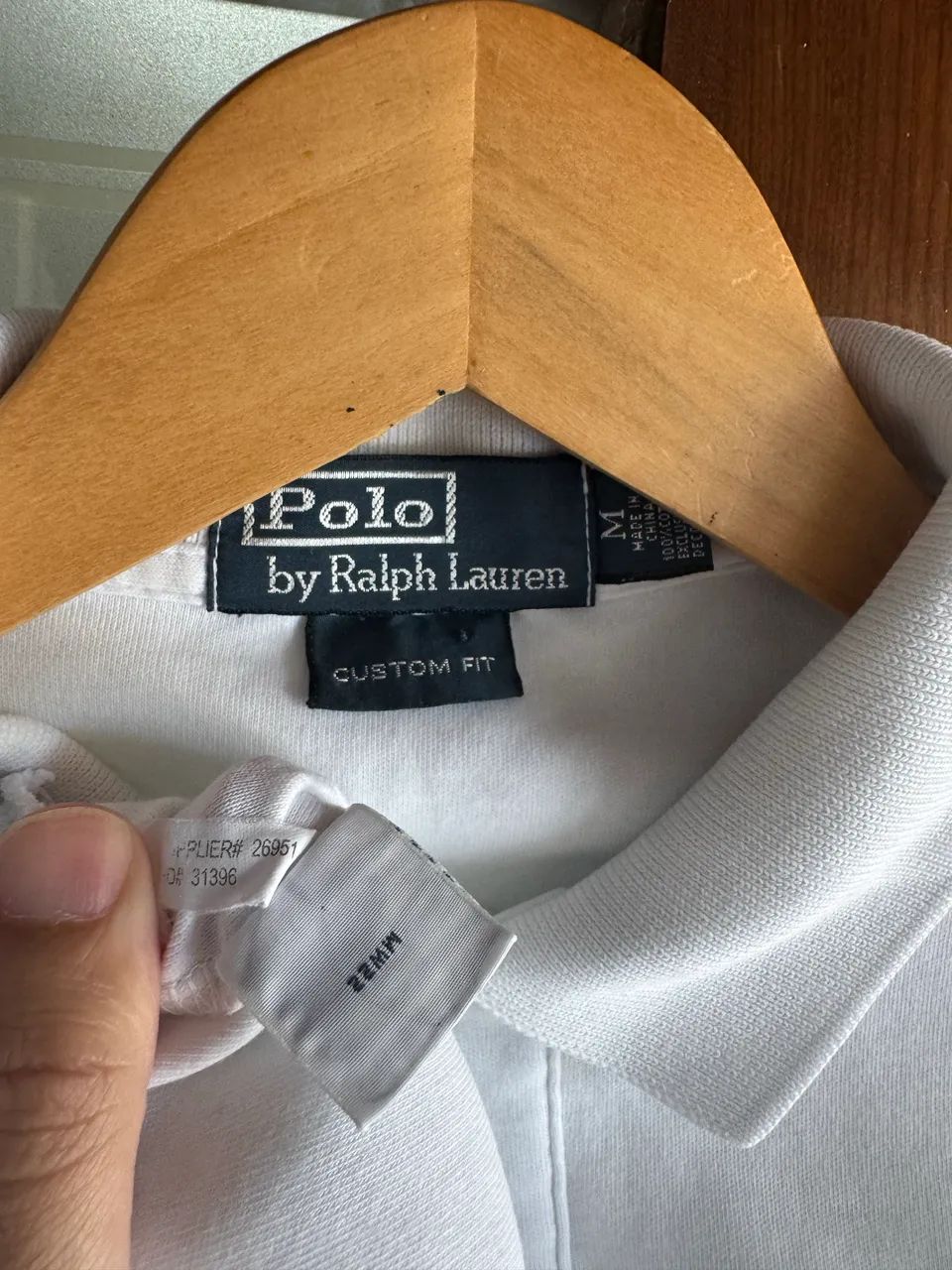 Camisa polo Ralph Lauren branca custom fit  - Foto 4