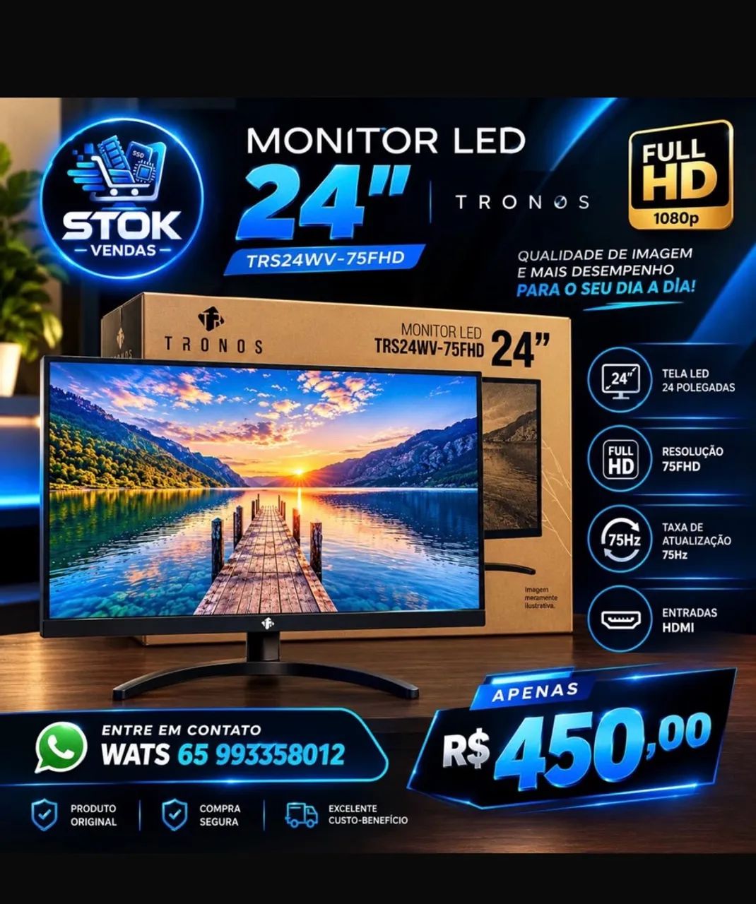 Monitor 24? NOVOS NA CAIXA 