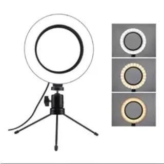 Ring Light de Mesa 8 Polegadas 20cm Com Tripé - Foto 3