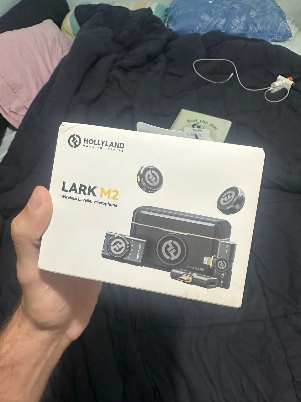 Conjunto microfone lark m2