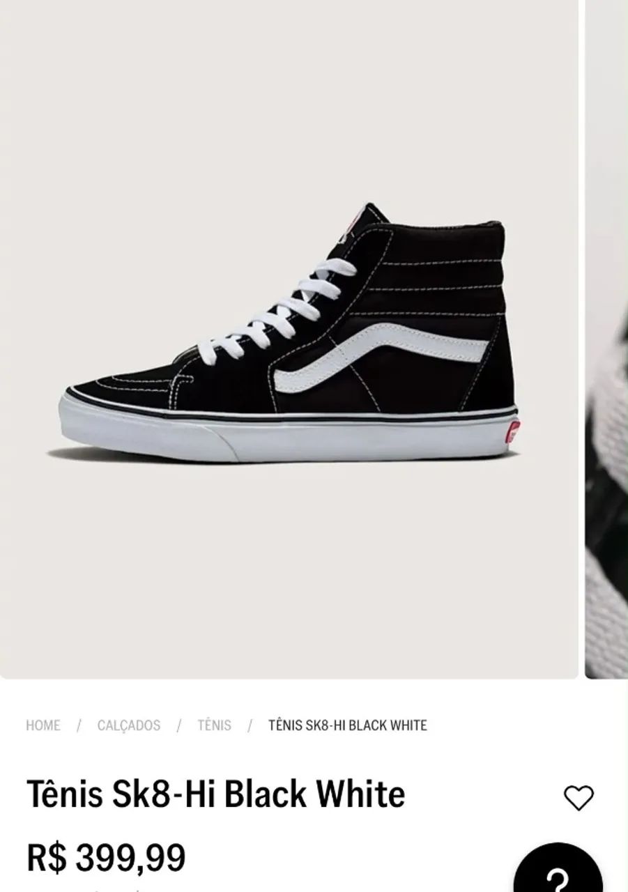 Tênis vans ORIGINAL