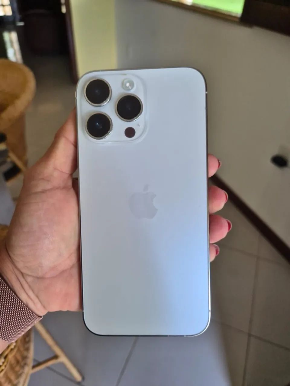 iPhone 14 Pro Max silver 256gb - impecável - Celulares e