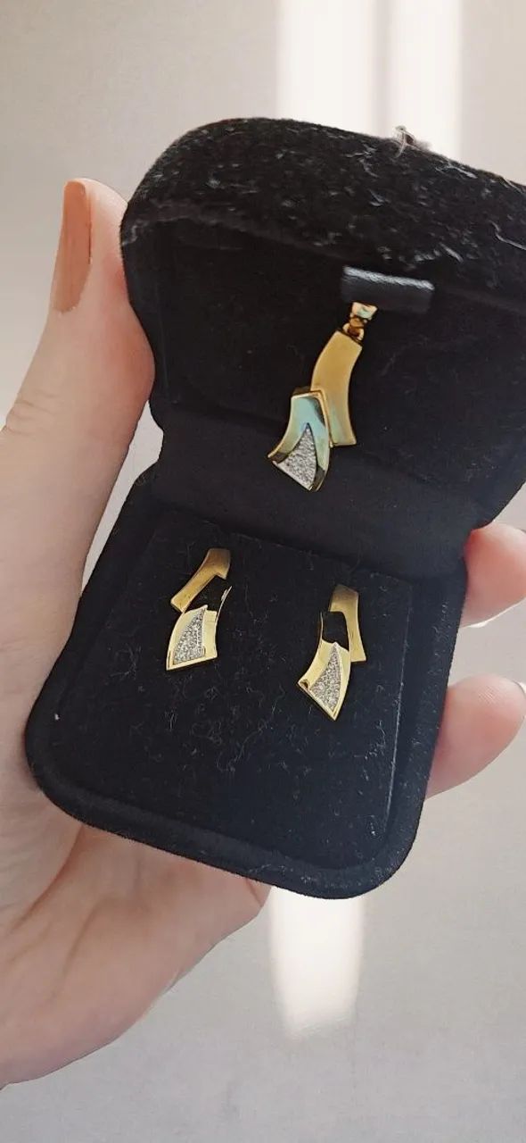 Conjunto em ouro 18k