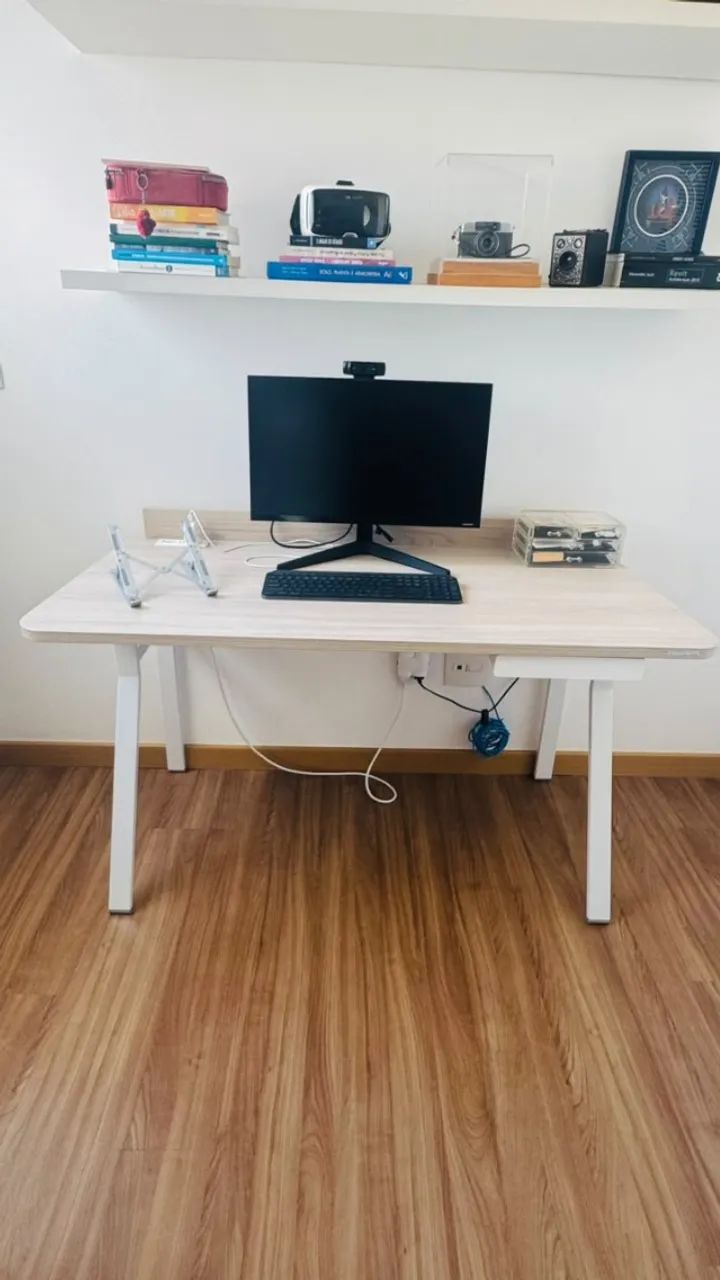 Escrivaninha Mesa Ergonomica Flexform | Mesa Tavollini 140 Max Carvalho Berlim - Foto 3