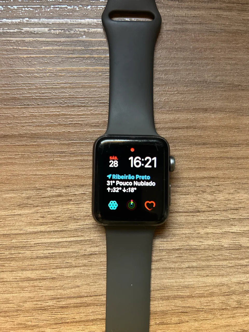 値下げ中【未使用】Apple Watch series3 42㎜ black relogio apple watch 3 42mm