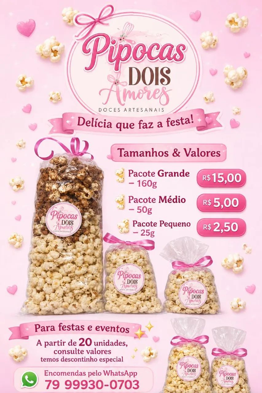 Pipocas Gourmet 