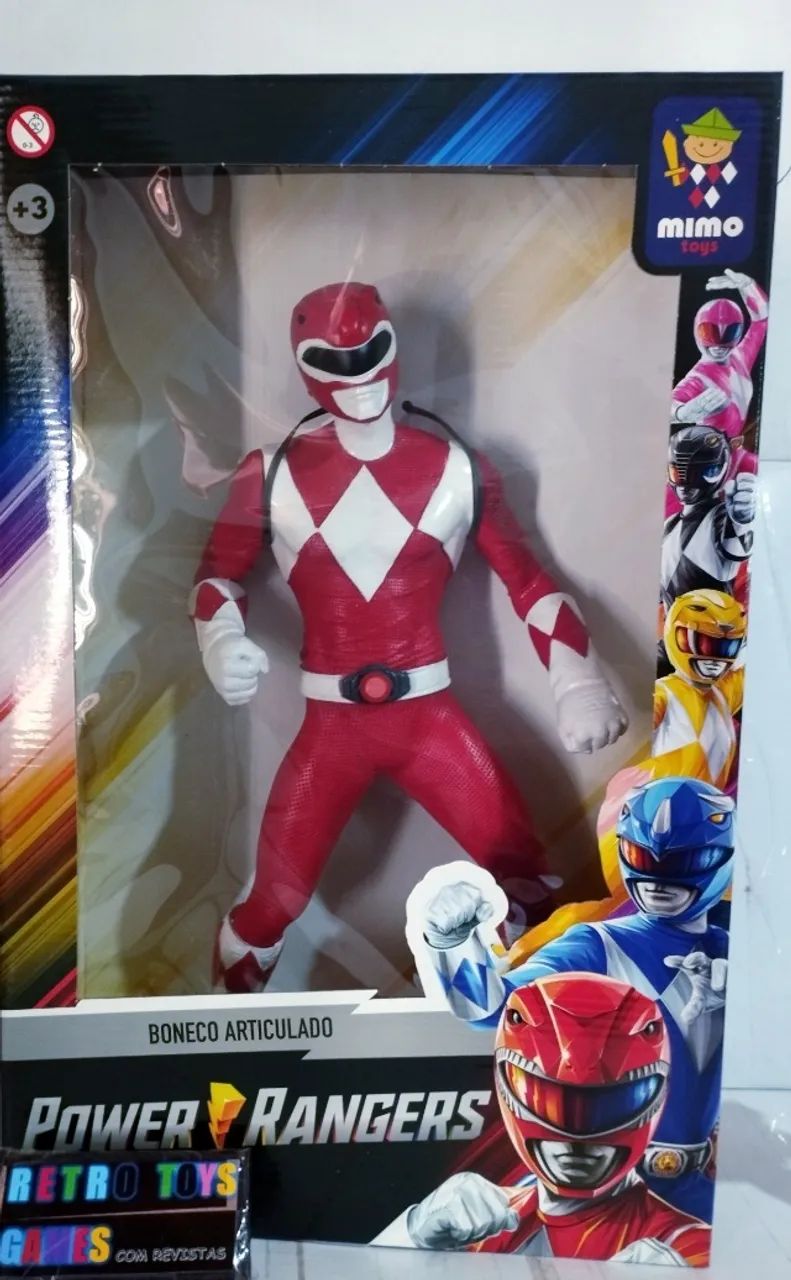 POWER RANGER VERMELHO MIMO 40 CENTIMETROS