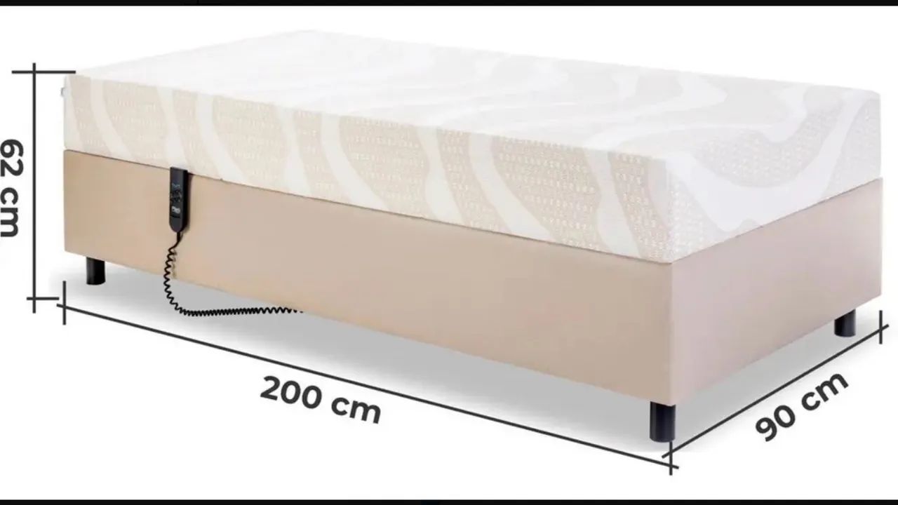Cama motorizada Century Bege - Foto 2