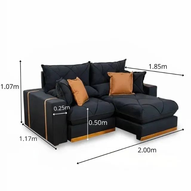 sala sofa retratil e reclinavel de 200 cm - Foto 4