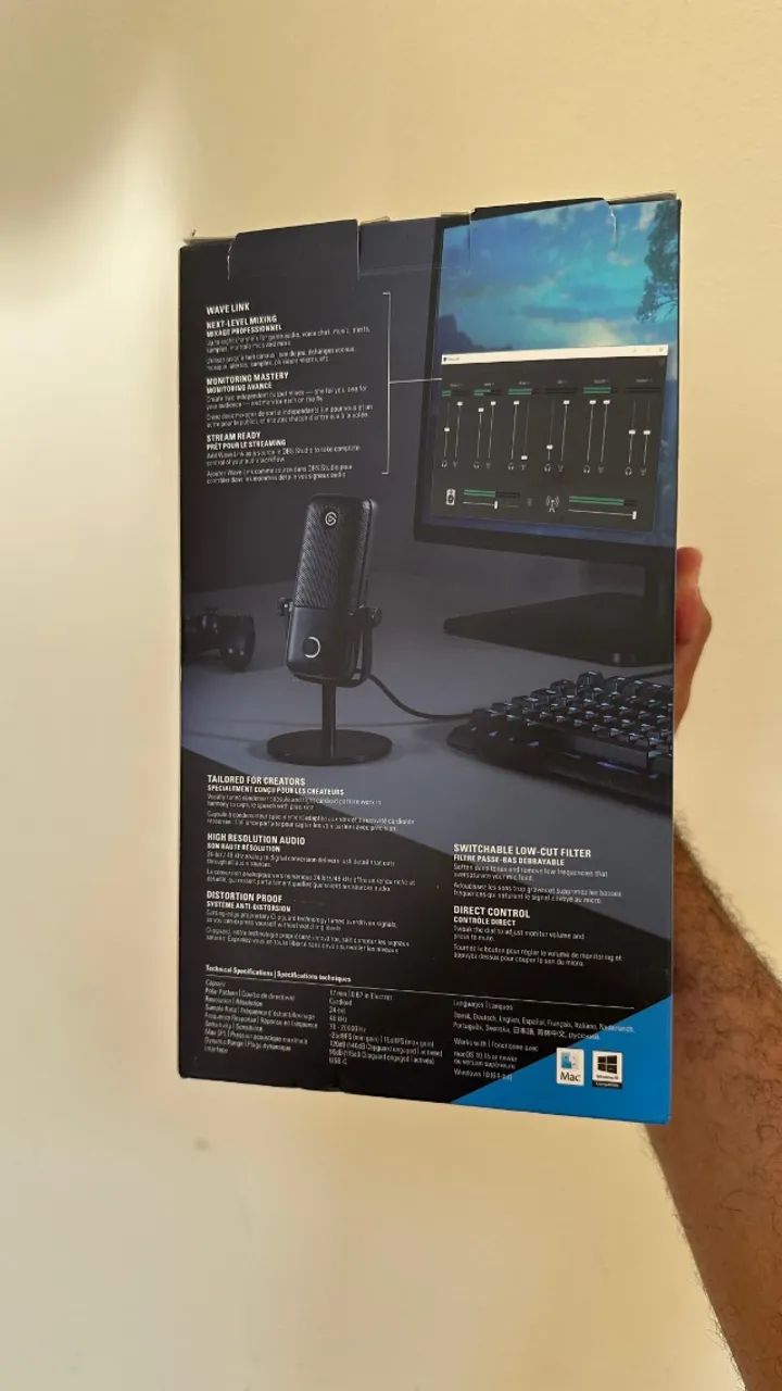 Microfone Elgato Wave:1 - Perfeito para gravações e streaming! - Foto 3