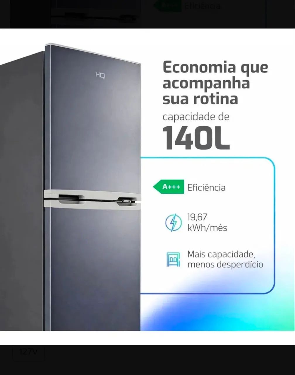 Geladeira 140L - HQ (Nova e na Caixa) - Foto 2