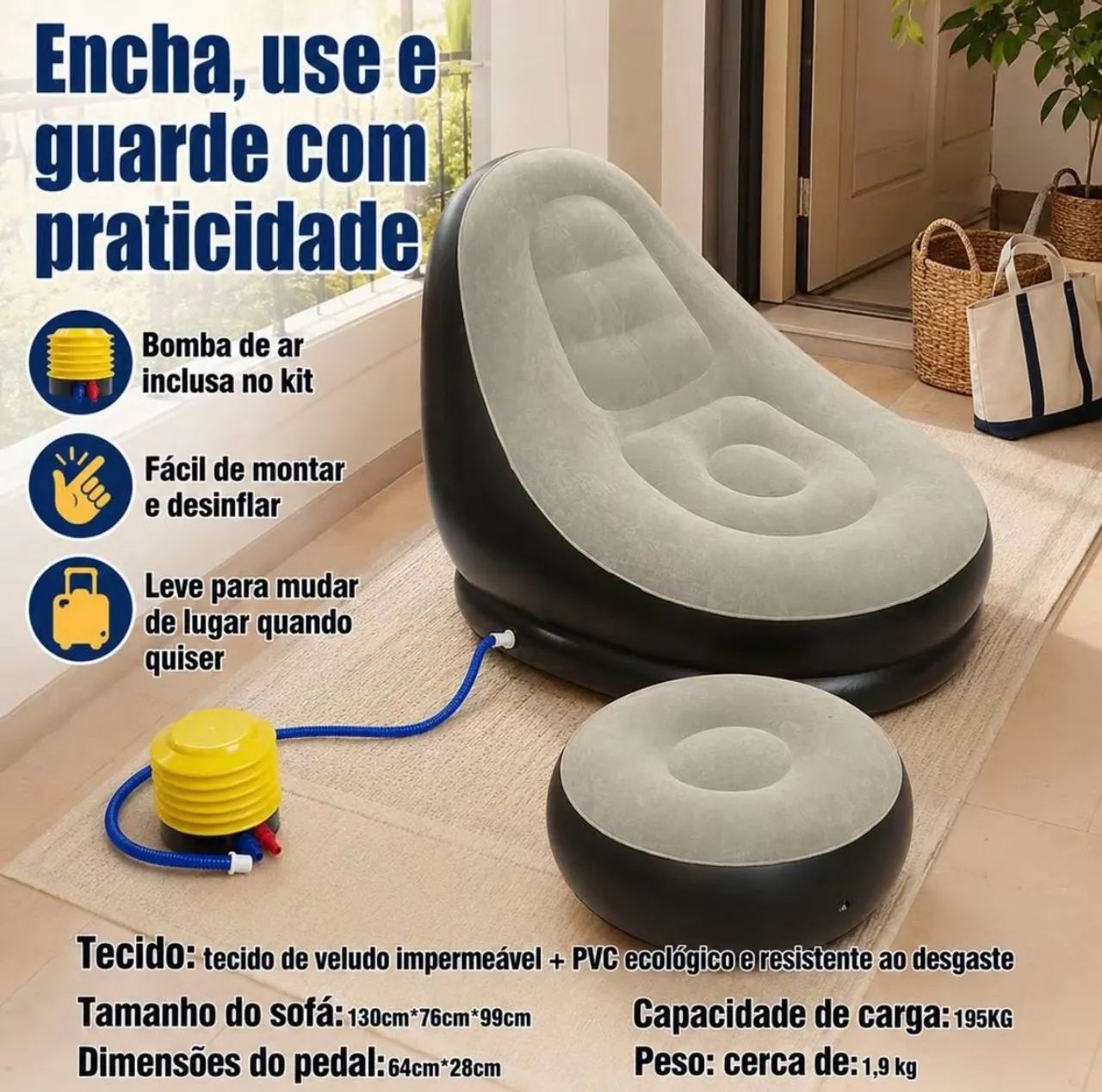 Sofá inflável  - Foto 3