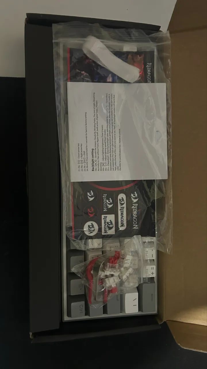 Teclado mecânico redragon (switch red) - Foto 4