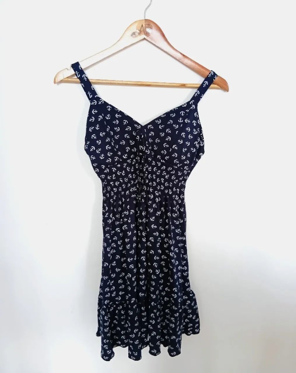 Vestido Azul Marinho Estampa Âncoras - Foto 2