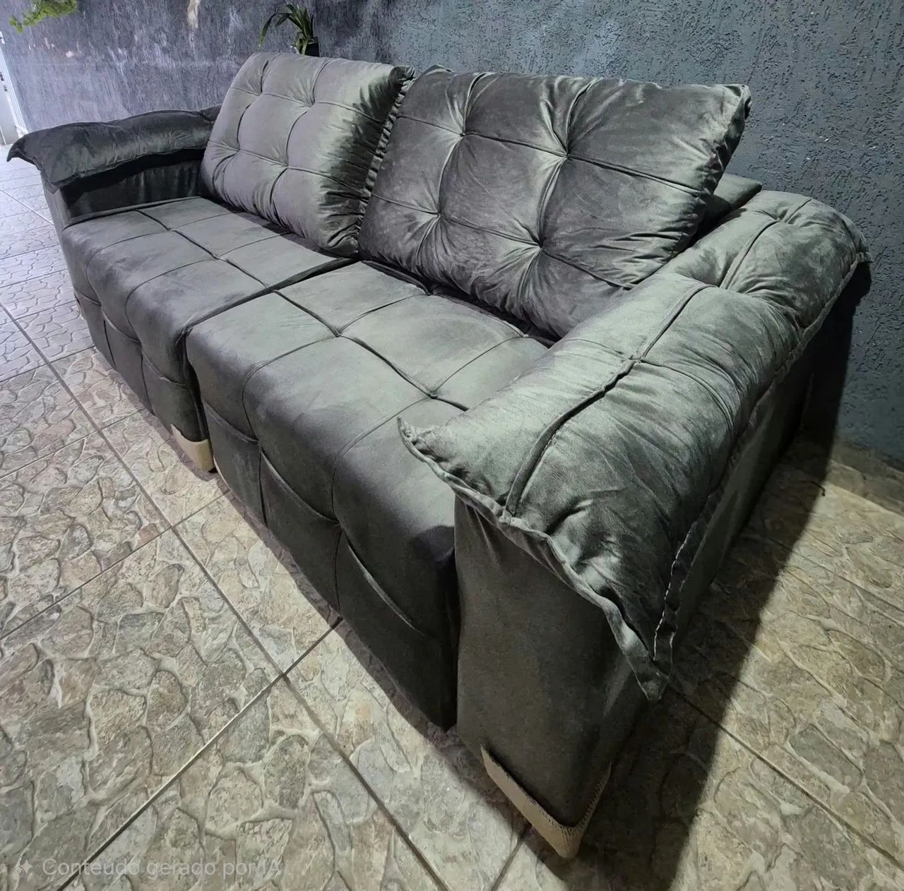 SOFA RETRATIL NOVO - ENTREGAMOS  - Foto 3