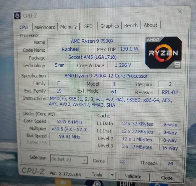 Ryzen 9 7900X (4 meses de uso) - Foto 2