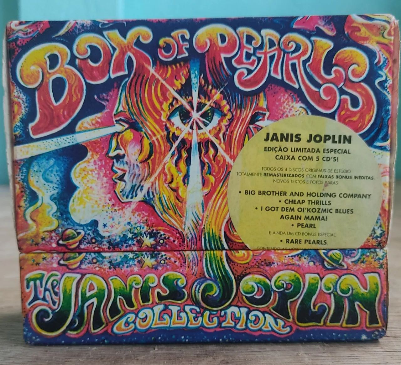 BOX COM 05 CDS JANIS JOPLIN ORIGINAIS