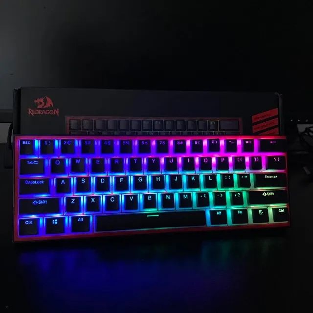 Teclado Redragon Fizz + Keycaps Pudim - Foto 3