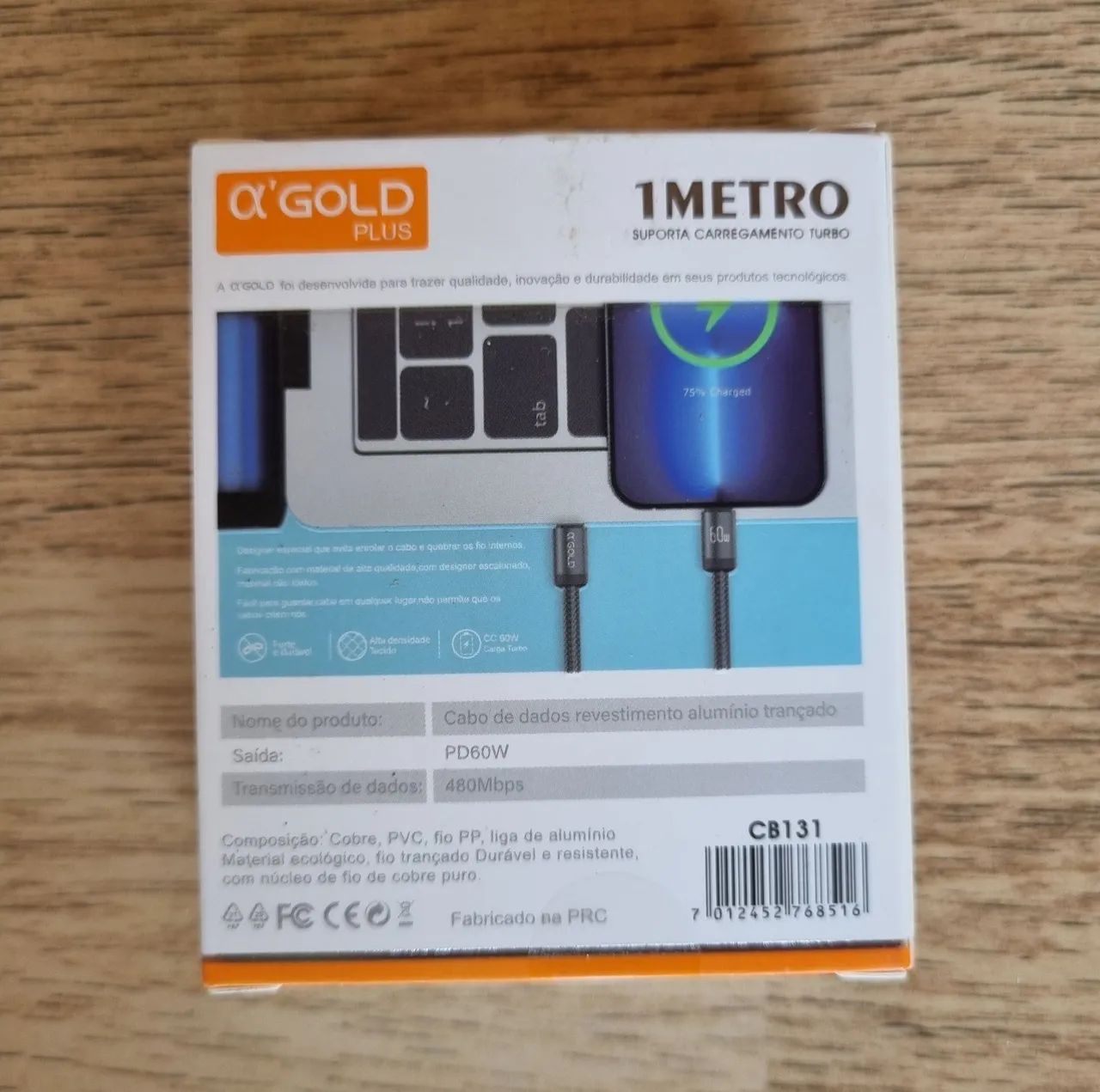 Cabo USB C duplo C - Foto 2
