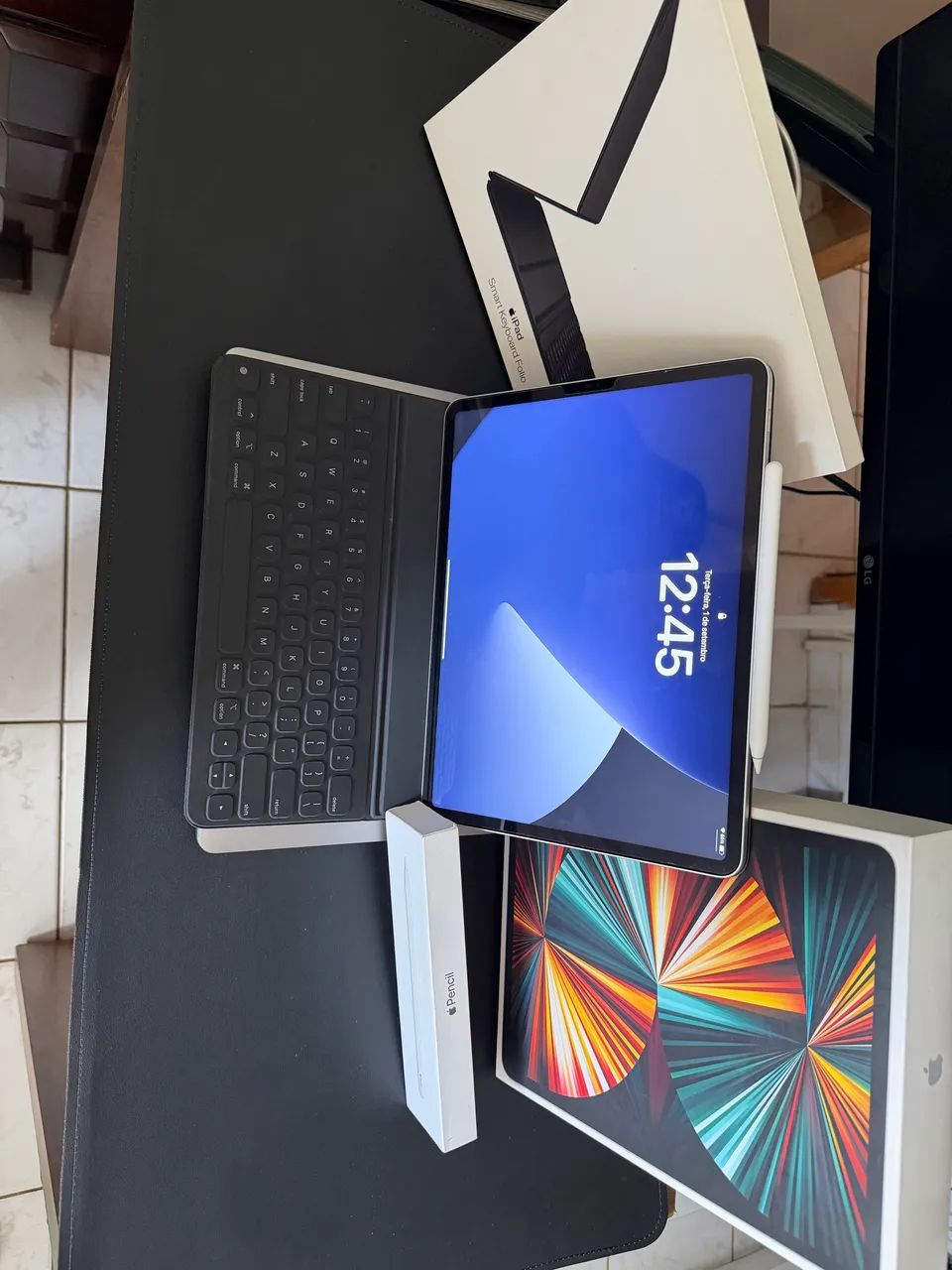 iPad Pro 12,9 M1 128GB + Apple Pencil 2 + Smart Keyboard Folio - Foto 3