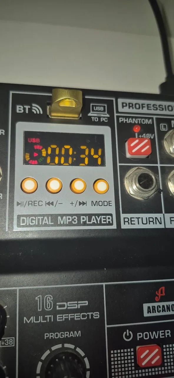 Mesa De Som Interface Arcano Minia-4 Bluetooth Phantom Power - Foto 2