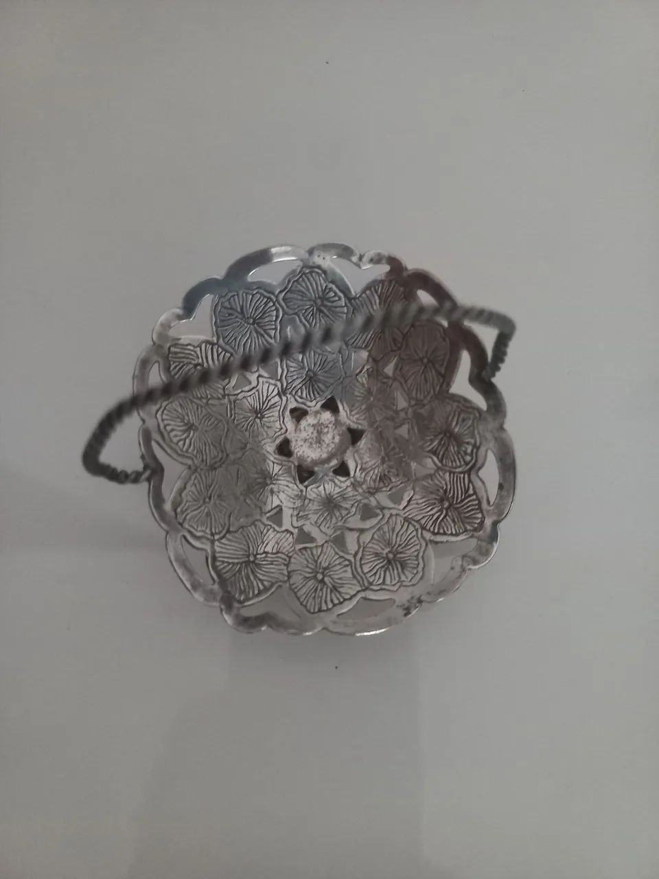 Porta jóias em prata com formato de cesta - Foto 5